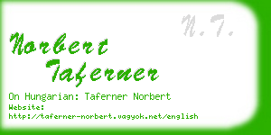 norbert taferner business card